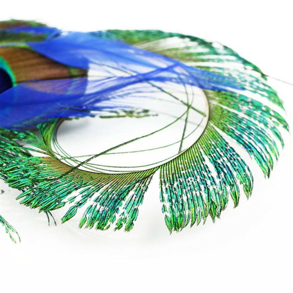 Vintage Peacock Feather Fascinator Hair Clip Hairpin Wedding Party Headpiece