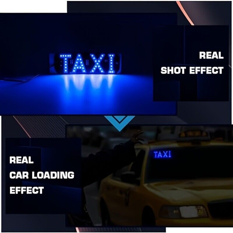 LED Lighting Sign USB Plug LED Light Signs For Car Windshield Taxi Sign Light