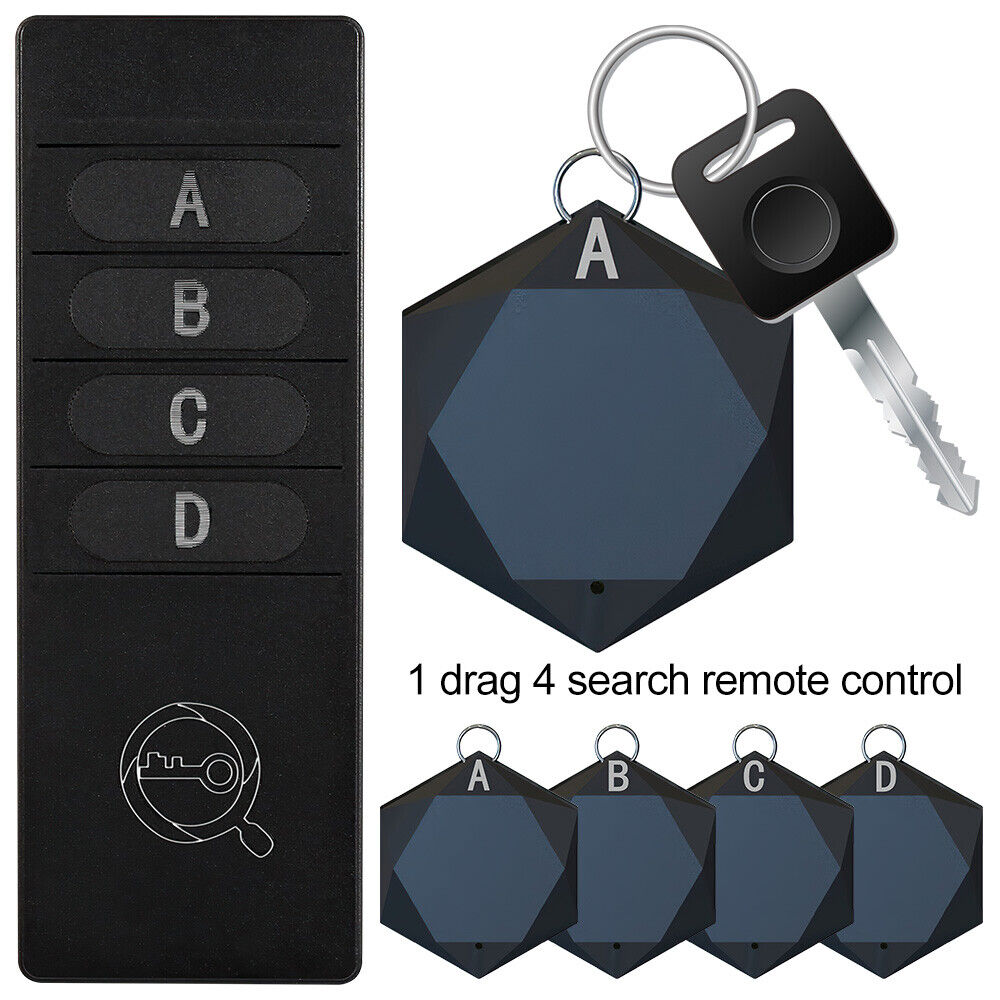 Key Finder, Esky 4 in 1 Wireless Key Tracker Remote Control RF Item Locator with