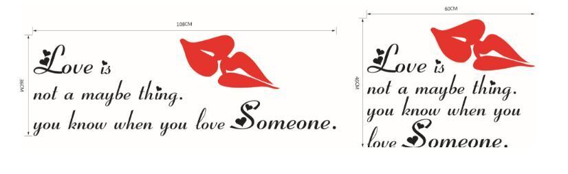 Wall Stickers Removable Love Someone Home Living Room Bedroom Decal Picture Art