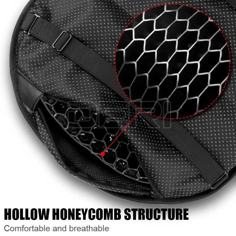 Motorcycle Seat Cushion Pillow Pad Cover Shock Absorb Gel Mat w/sleeve Motorbike