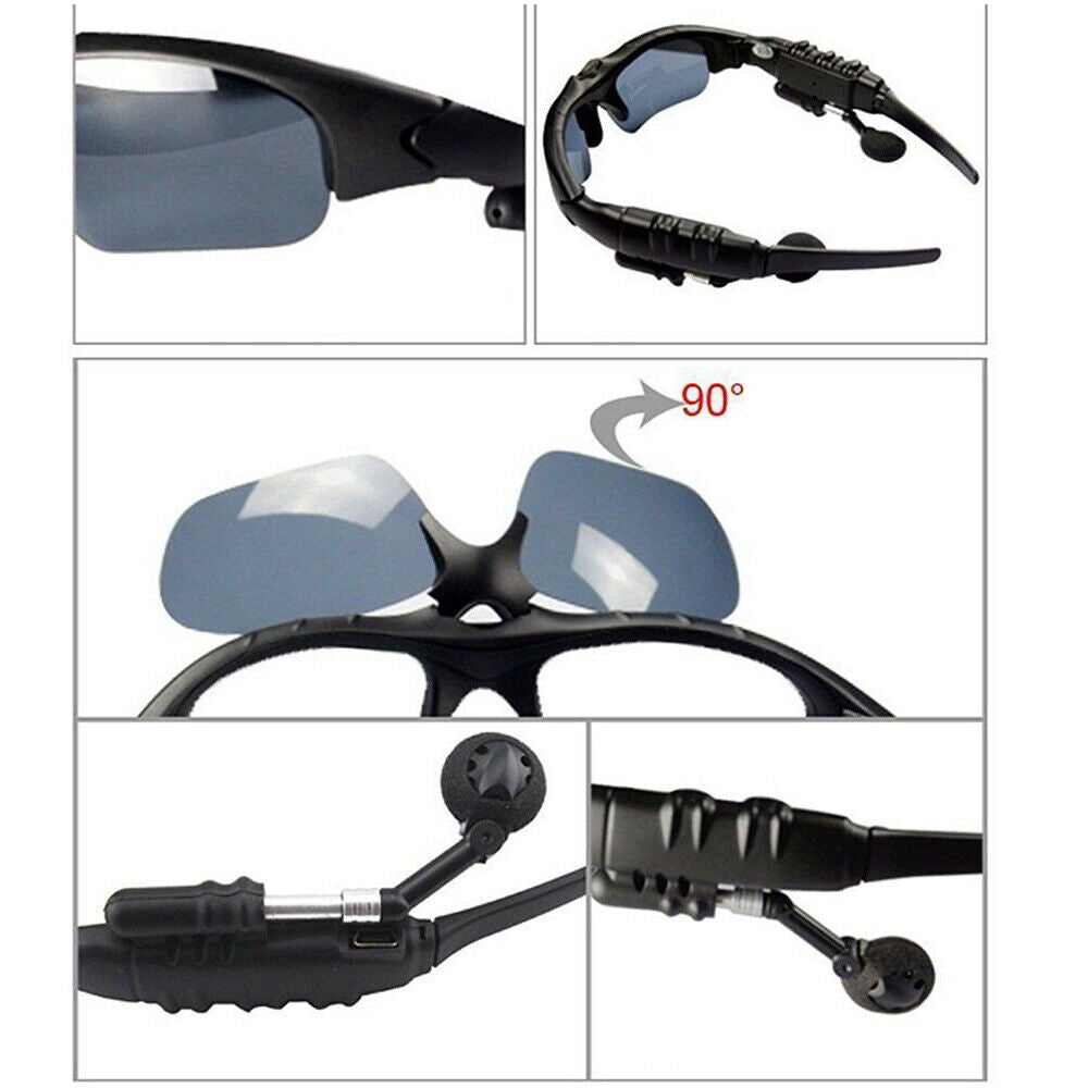 Wireless Bluetooth 5.0 Sunglasses 2 In 1 Audio Stereo Headset Polarized Glasses