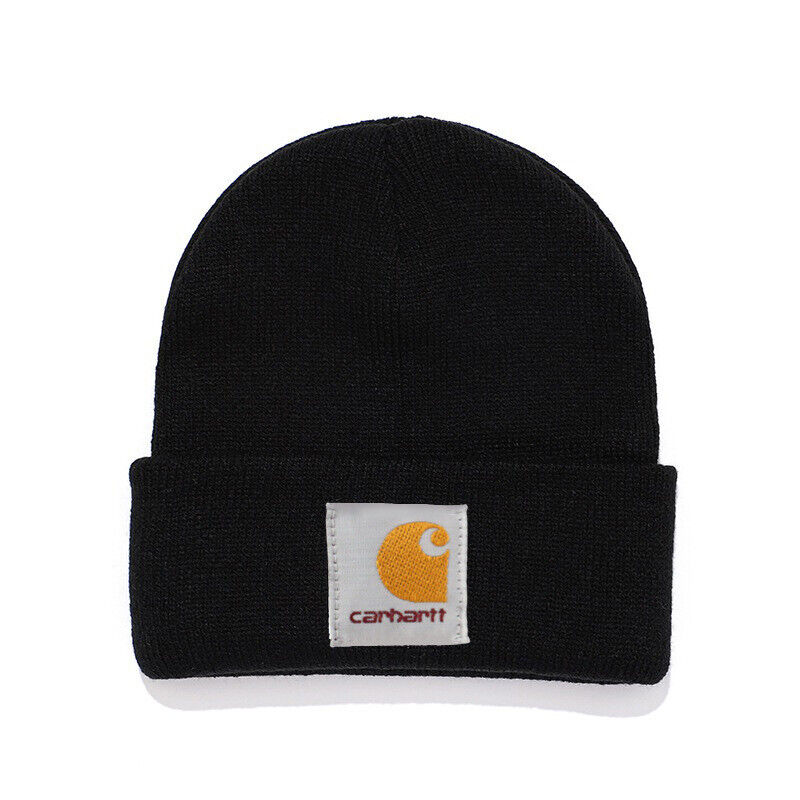 Unisex Carhart Beanie Hat Acrylic Winter Pull On Closure Knit Cap Cold-proof