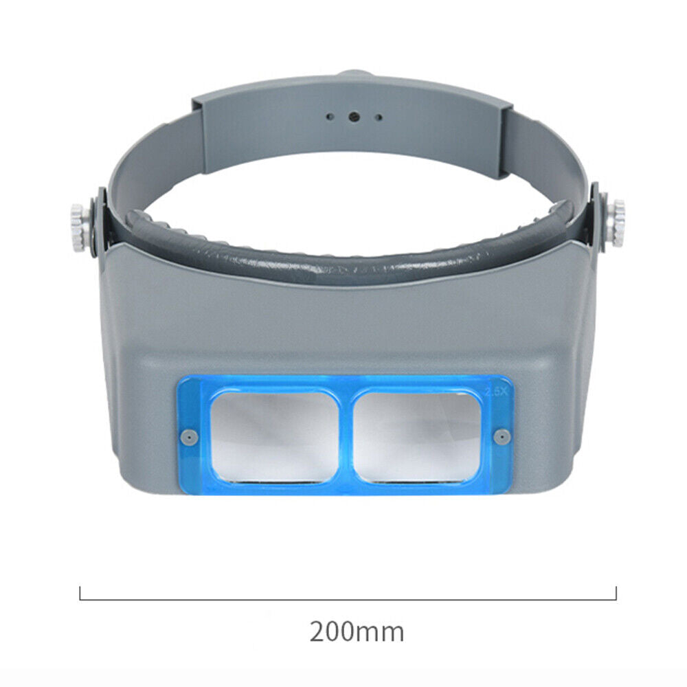 1.5X 2X 2.5X 3.5X Optivisor Headband Magnifier Head Magnifying Glass 4 Lens