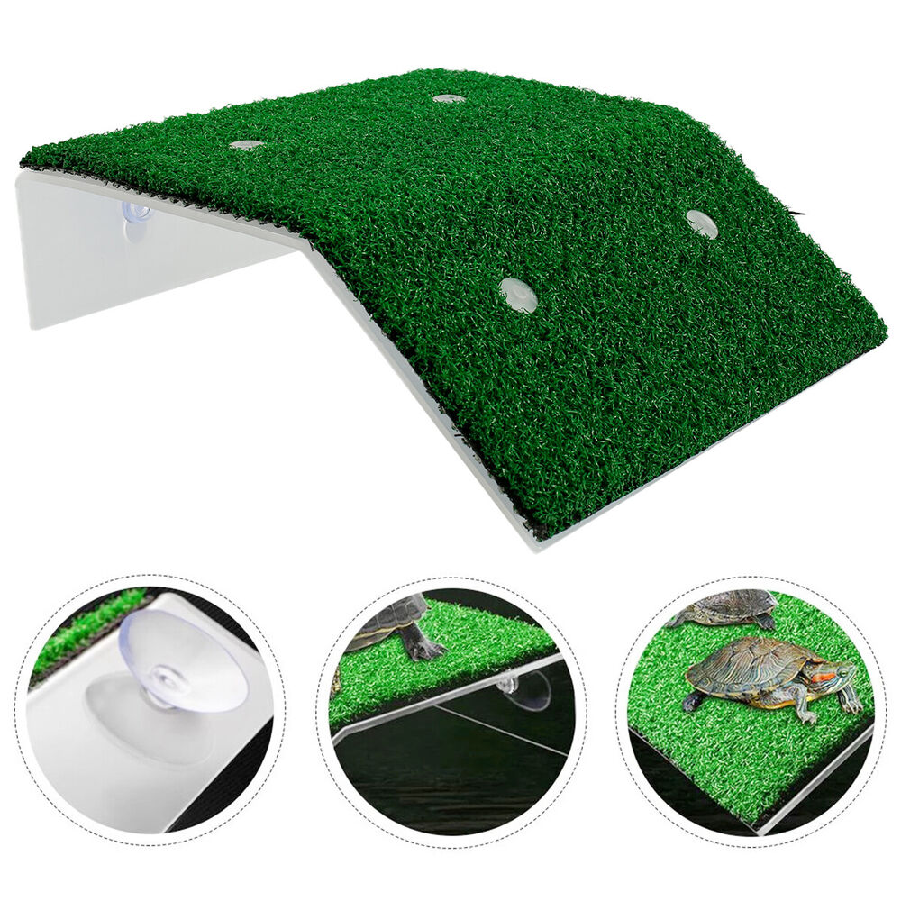 Turtle Basking Platform with Simulation Turf Turtle Resting Terrace with