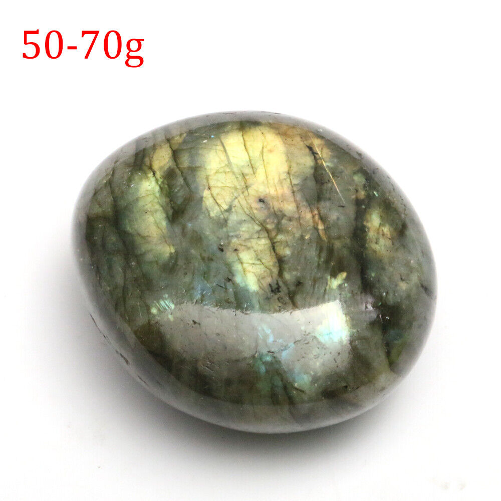 Natural Labradorite Polished Crystal Quartz Ore Specimen Palm Stone Worry Stone