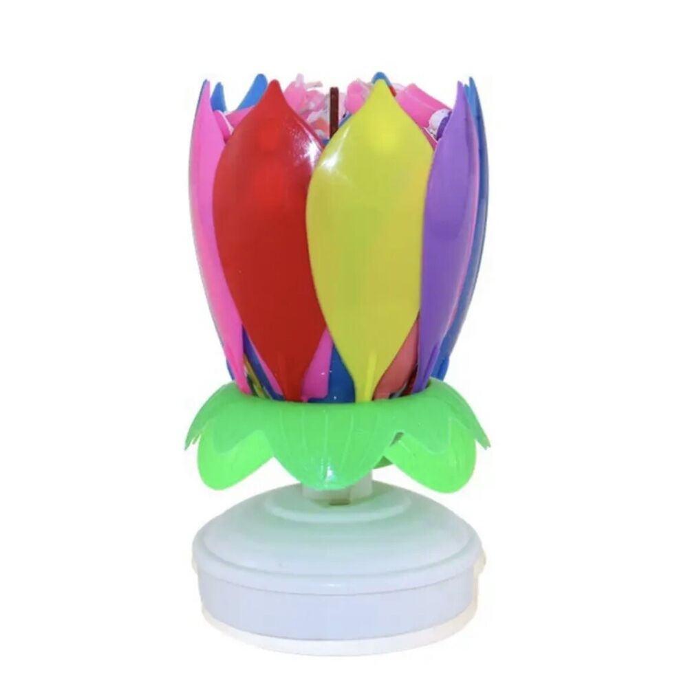 Lotus Flower Birthday Candle