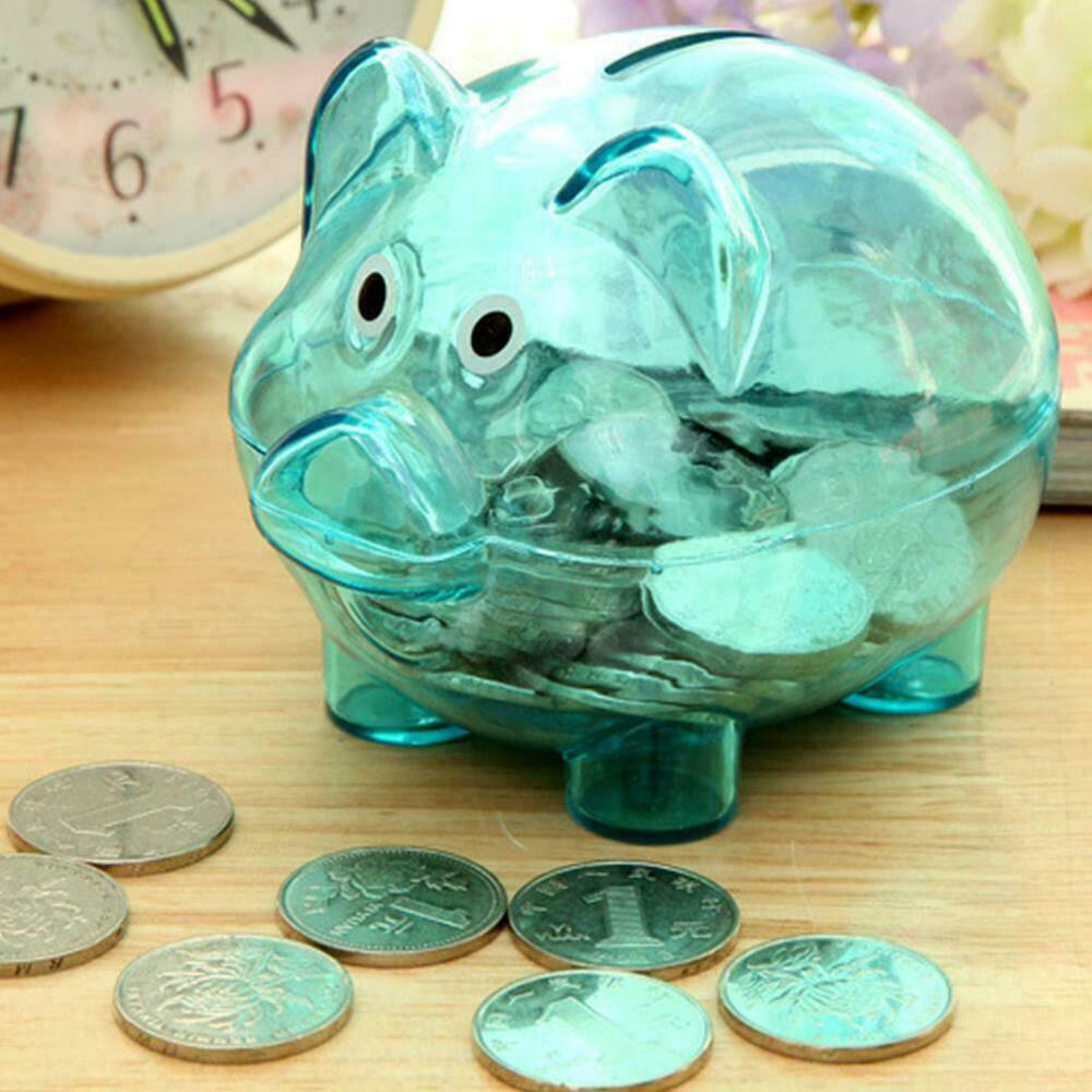 Piggy Bank Money Box Saving Cash Fun Gift Plastic quality high Pig Y0C1