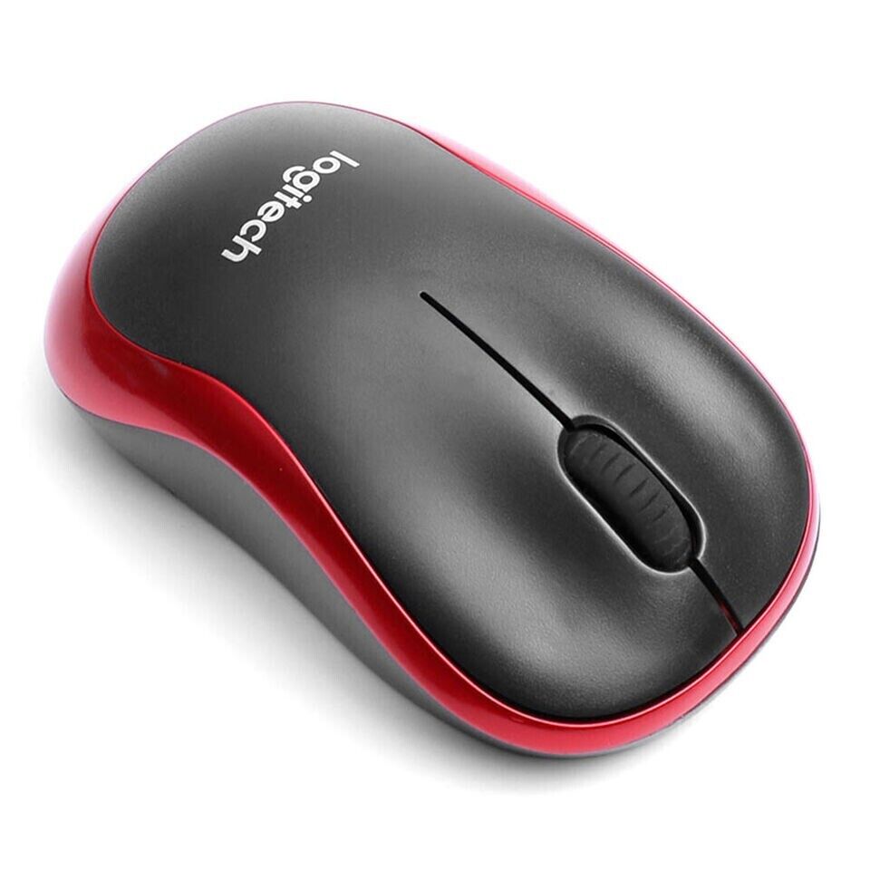 Logitech M185 Wireless Optical Mouse + USB Receiver Fit Compact PC Laptop Mouse