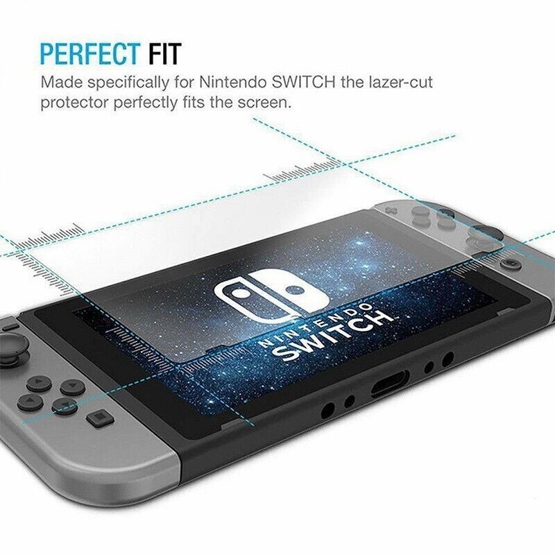 2x For Nintendo Switch Screen Protector 9H Full Cover Tempered Glass