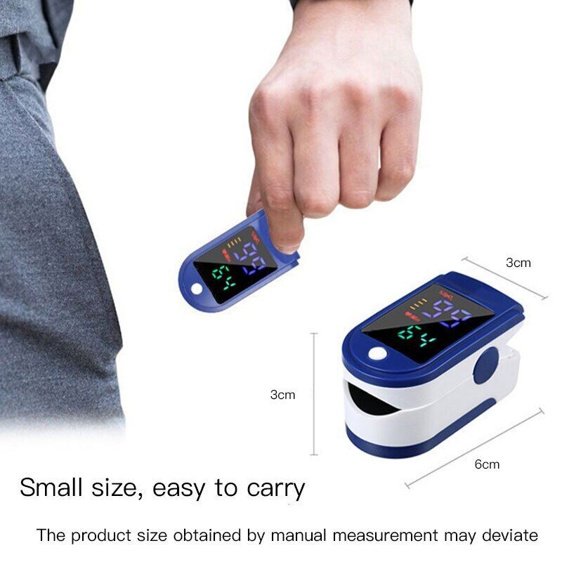 Medical Finger Pulse Oximeter Blood Oxygen Saturation Meter Heart Rate Monitor