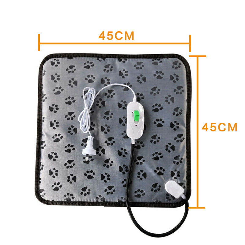 Pet Electric Heat Heated Heating Heater Pad Mat Blanket Bed Dog Cat Bunny