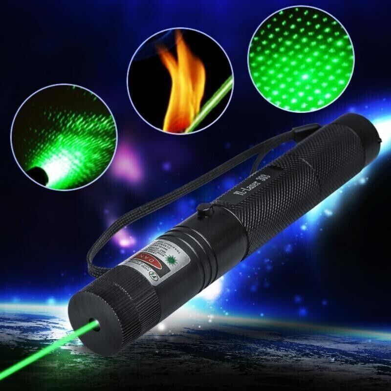 1000m Strong Beam Green Laser Pointer Pen 532nm Lazer Torch Battery Operated