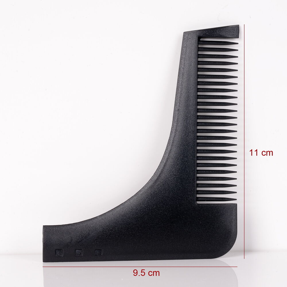 Beard Shaping Template Comb Styling Barber Tool Symmetry Trimming Shaper Black