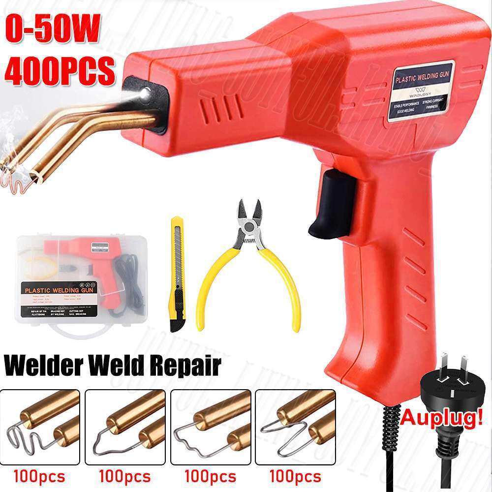 1 set Plastic Welder Garage Tool Hot Staple Staplers Bumper Repair Welding Machine Kit