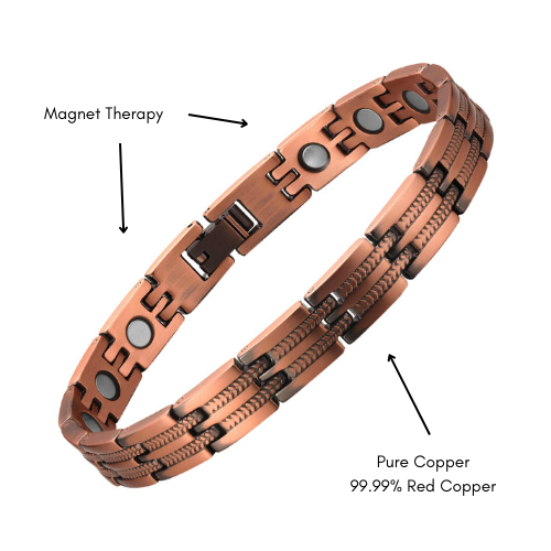 Pure Copper Magnetic Therapy Bracelet Vine Clasp Arthritis Pain Relief Woman