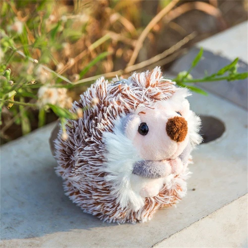 Pendants Plush Keyring Hedgehog Key Chain Auto Animal Keychain Plush Key Chain