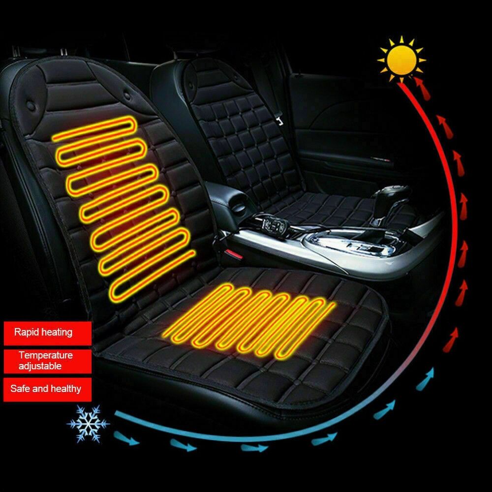 Heated Car Seat Cover Auto Warmer Cushion 12V Universal Winter Heated Seat Pad