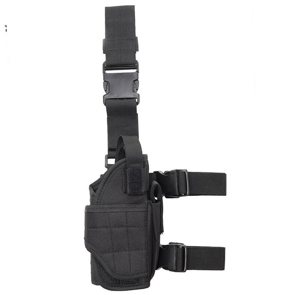 2pcs Tactical Thigh Holster Gun Leg Hunt Military Sports Pistol Pouch Puttee