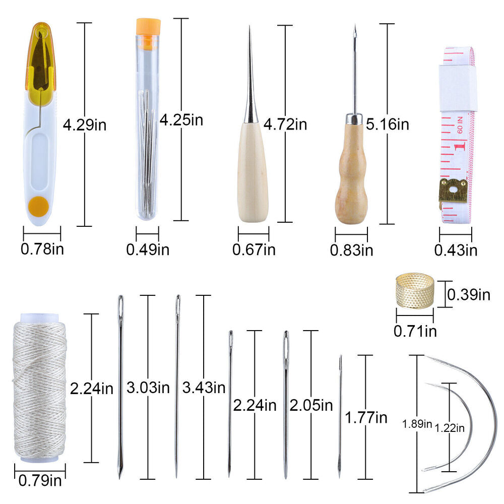 Upholstery Repair Kit 29-Pack, Craft Tool Kit Hand Sewing Needle