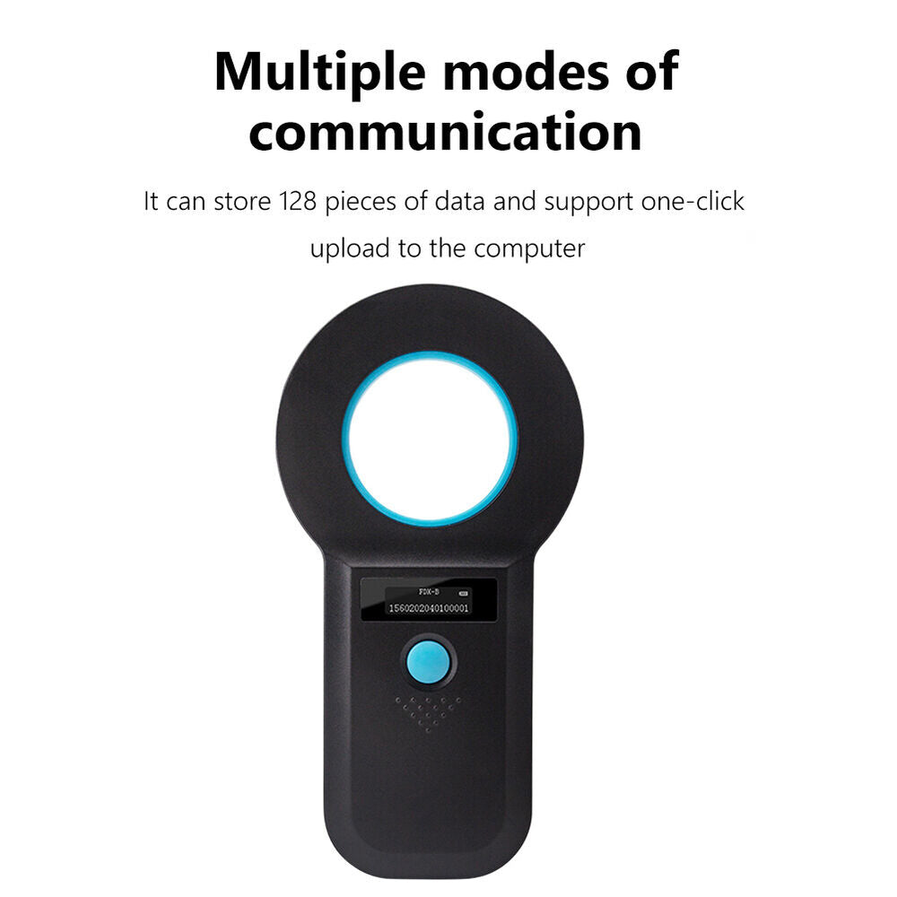 Handheld Pet Microchip Scanner Readers EMID FDX-B(ISO11784/85) Pet Tag Scanner