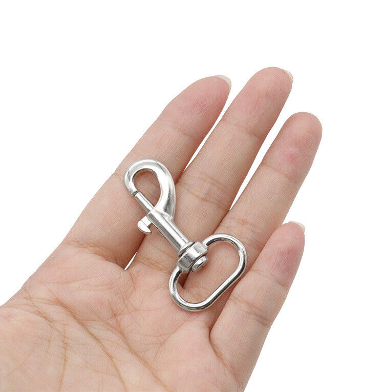 Mini Aluminum Alloy Keychain Making Snap Spring Clip Hook For Pets Carabiner 360