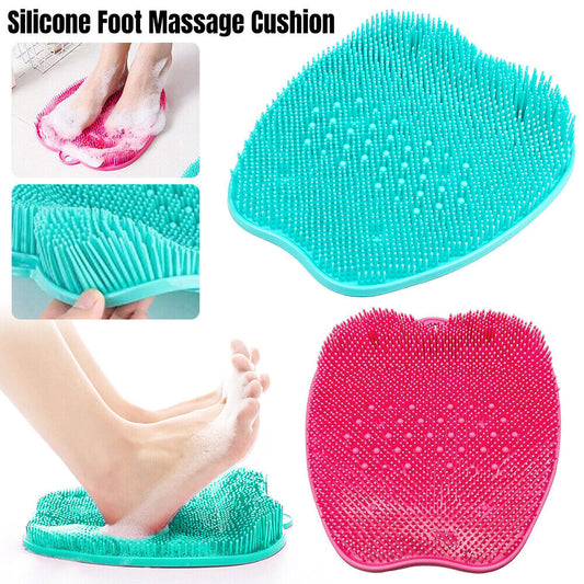 Foot Back Body Scrubber Massager Pad Shower Bath Exfoliating Brush Cleaning Mat