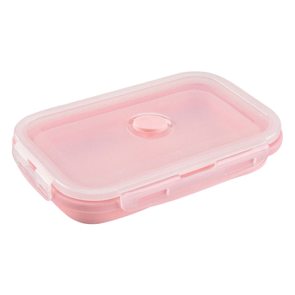 4 Sizes Collapsible Bento Box Kit Silicone Food Containers Microwave Lunch Box