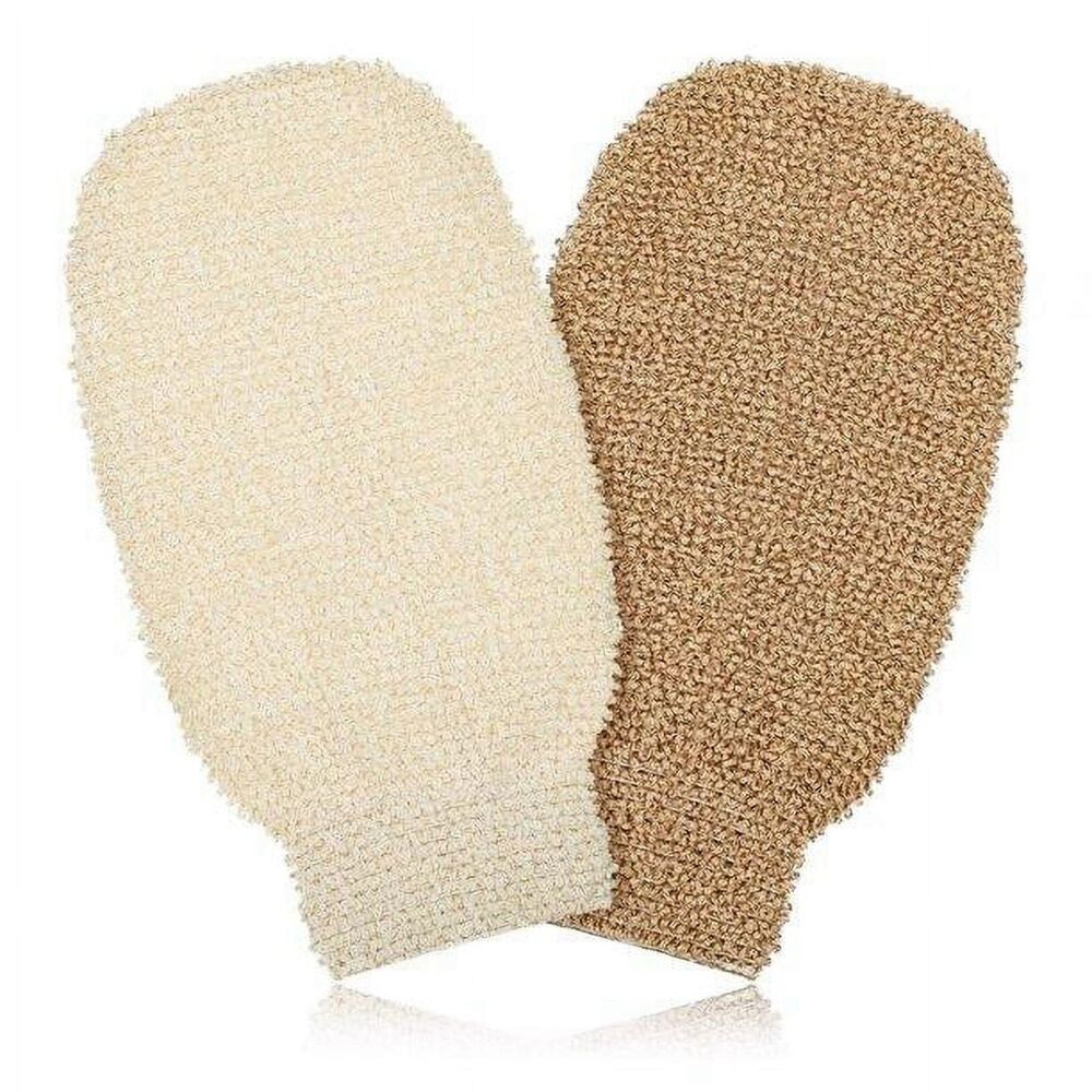 2pcs Bath Shower Towel Exfoliating Glove Mitt Scrub Remove Dead Skin-Mitten