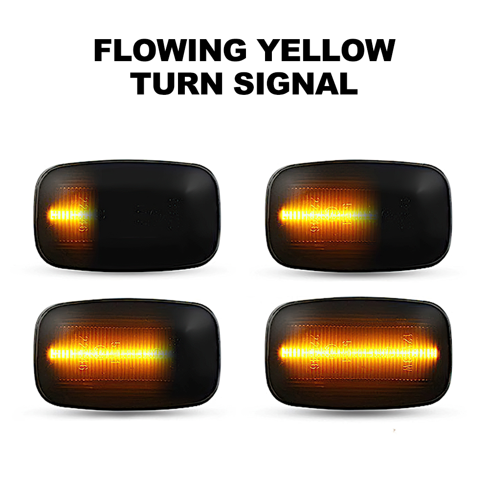 2X Dynamic LED Side Indicator Light Marker For Land Cruiser 70 80 100 Series