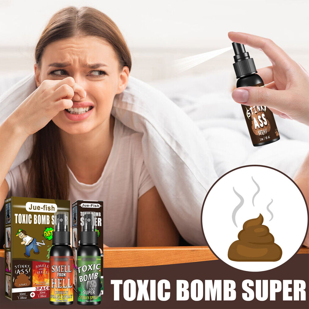 3Pack 90ML Fart Liquid Spray Prank Stink Ass Gag Smell Bomb Joke Stinky Gas