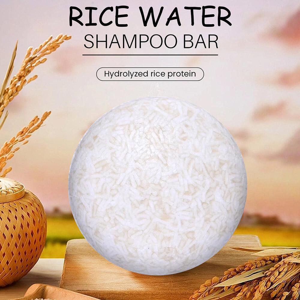 Rice Shampoo Soap Bar Moisturizing Anti-Hair Loss Fast Hair Regrowt h 2024