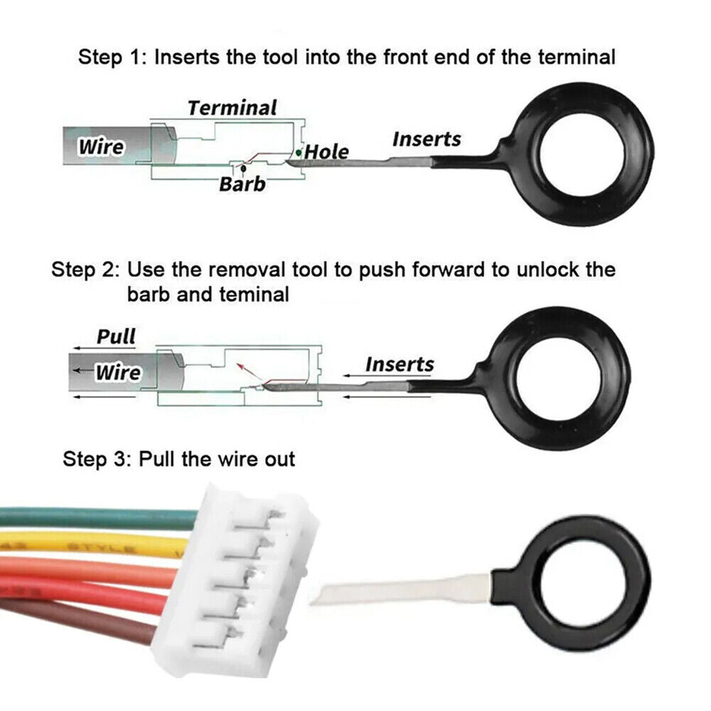 41x Vehicle Car Removal Tool Electrical Wiring Crimp Connector Pin Accessories