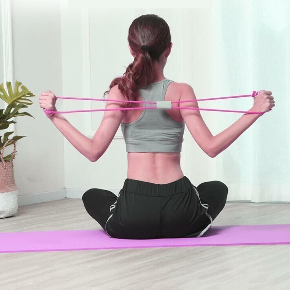 Resistance Bands Chest Expander Elastic Rope Yoga Home Gym Fitness Exercise Loop