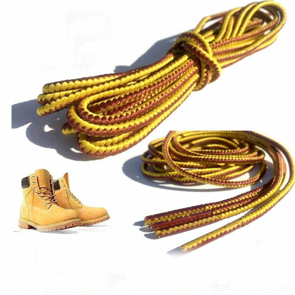 TWO TONE Bootlaces Shoelaces Sneakers Hiking Casual Shoes Work Boot Laces Cotton