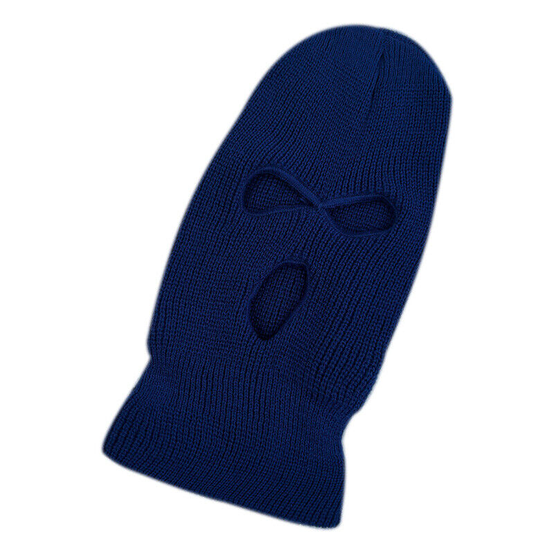 3 Holes Full Face Ski Biker Mask Winter Cap Balaclava Hood Beanie Warm Hat Cover