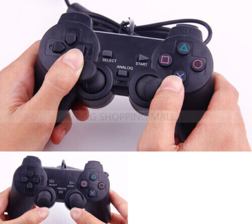 Wired Game Controller Dual Vibration Gamepad For PlayStation 2 PS2 TV Box