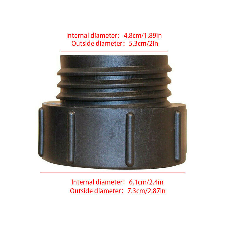 IBC Container Adapter Connector Fine Thread to Coarse Thread for S60x6 Tank 2"