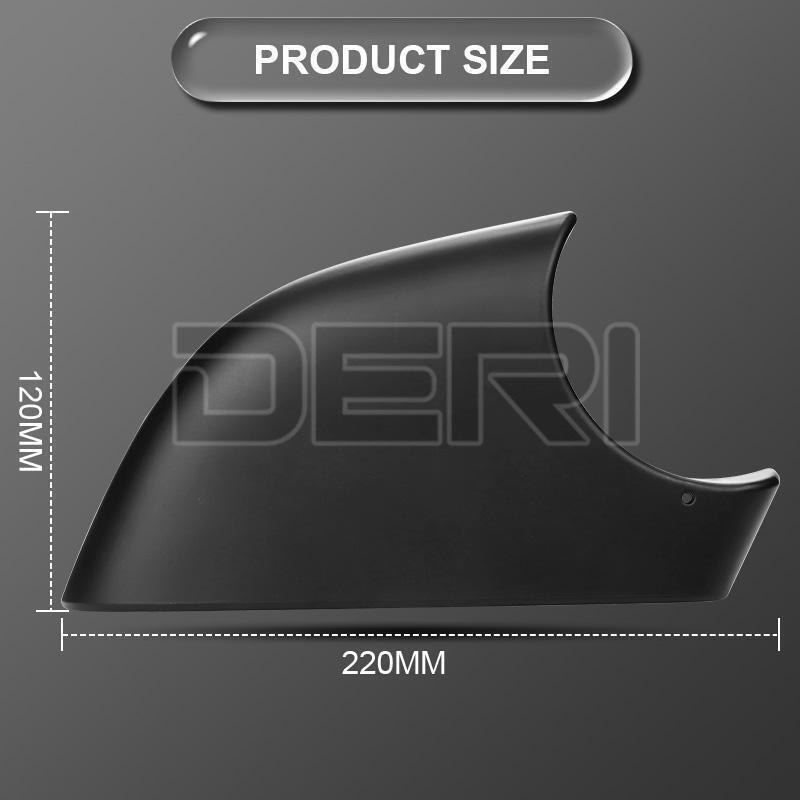 Right Side Door Wing Mirror Cover Lower Holder For Tesla Model 3 2017-2021 Black