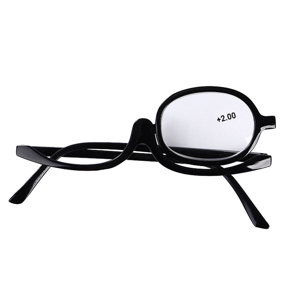 Women Eyeglasses Make-up Magnifying Glasses Foldable Reading Flip Down Glasses