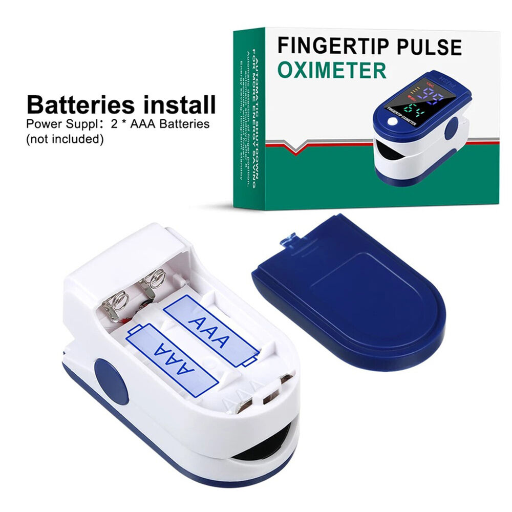 Medical Finger Pulse Oximeter Blood Oxygen Saturation Meter Heart Rate Monitor