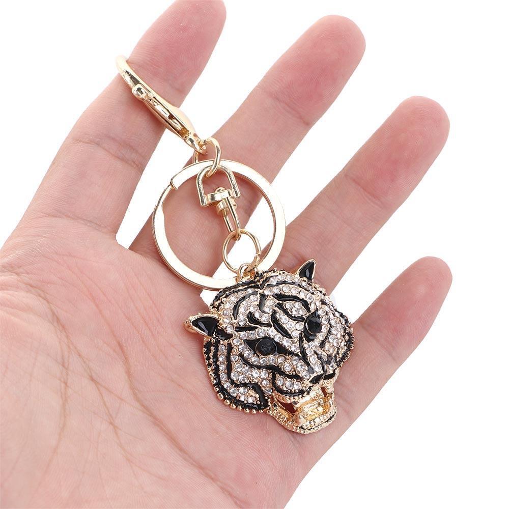 Gift Leopard Head Key Ring Leopard Head Keychain Car Key Chain Animal Pendant