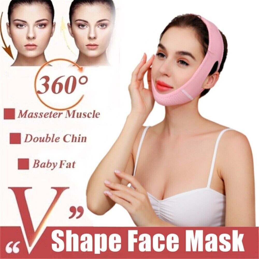 Reusable V Line Mask Facial Slimming Strap Double Chin Reducer Chin Lifting Belt