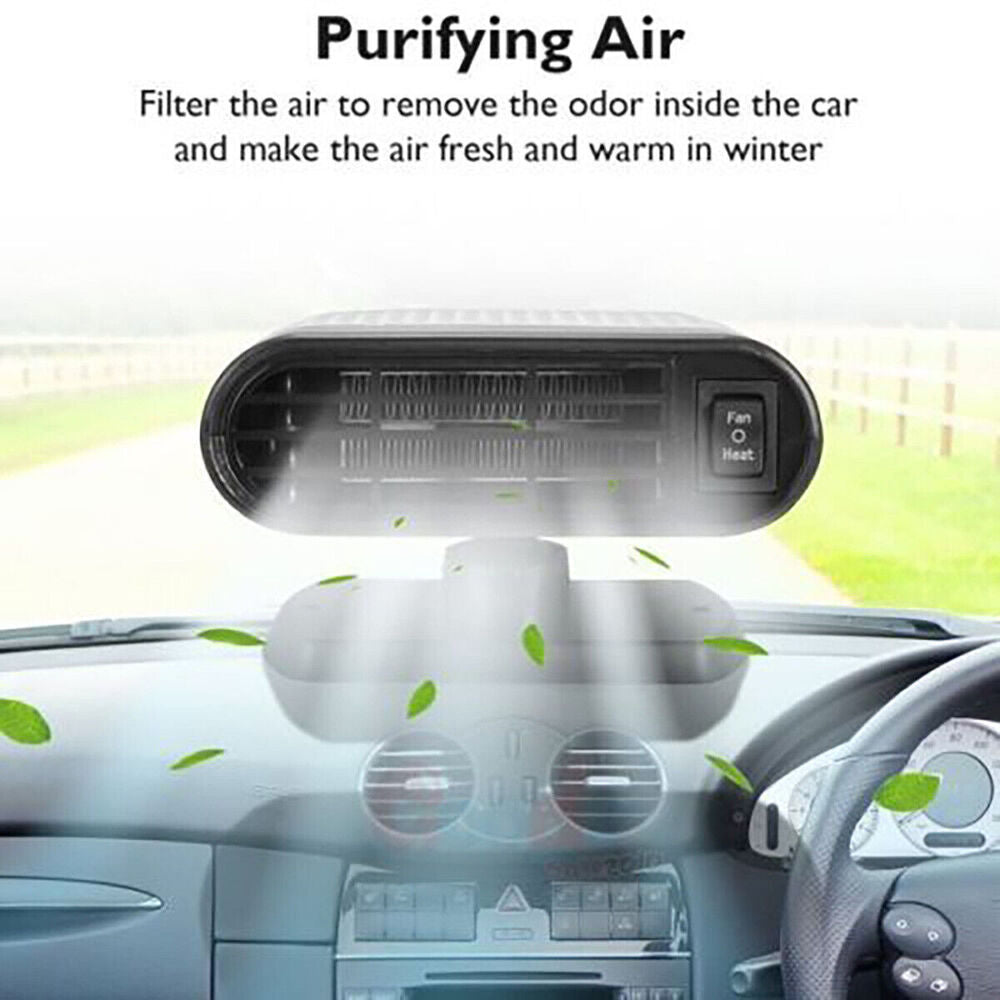 1000W Car Heater Portable Electric Heating Fan Defogger Defroster Demister 12V