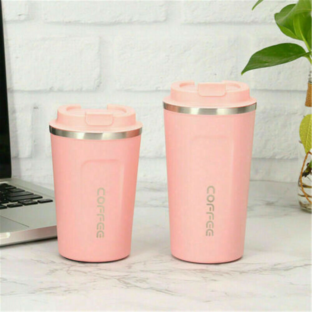 Insulated Reusable Coffee Mug Vacuum Travel Cup Thermal Stainless Steel Flask