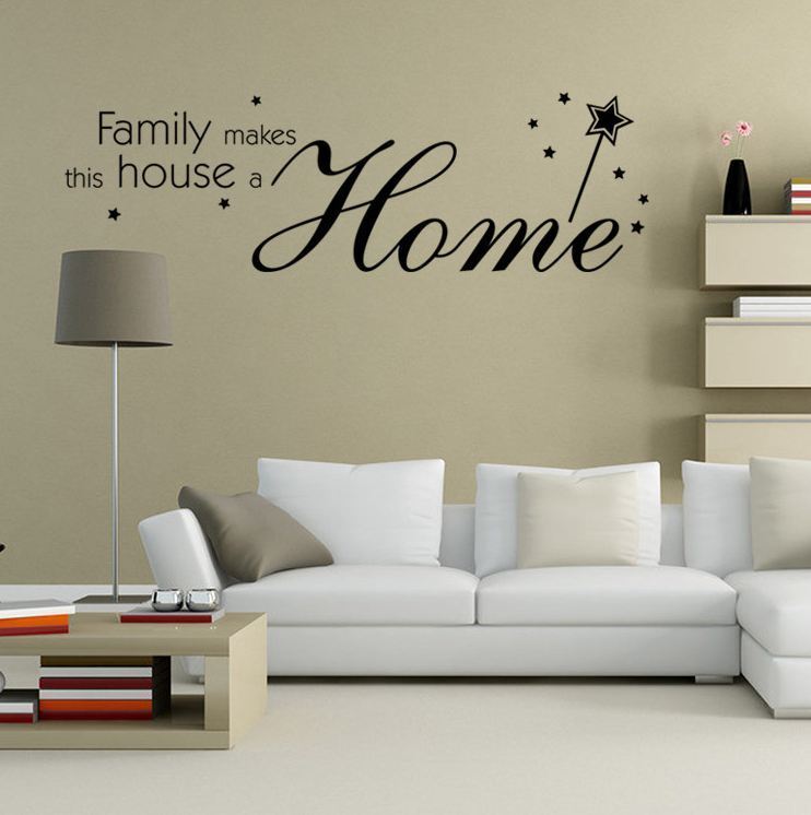 Wall Stickers Removable Family Makes House Home Room Decal Picture Art Decor