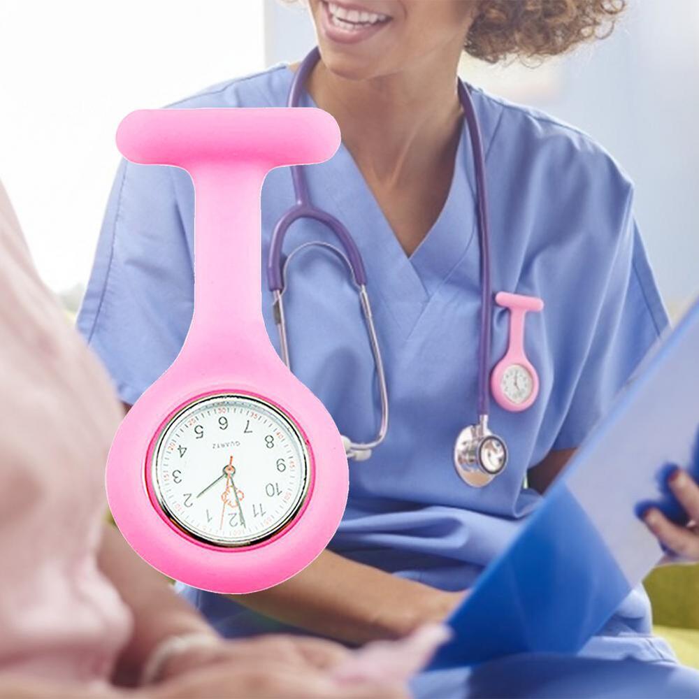 Silicone Nurse Watch Brooch Tunic Fob Nursing Nurses Pocket Pendant Watch