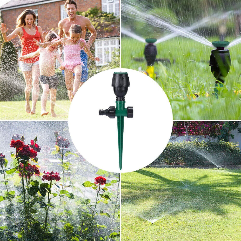 Rotating Adjustable Garden 360 Degree Water Sprinkler Grass Irrigation Sprayer