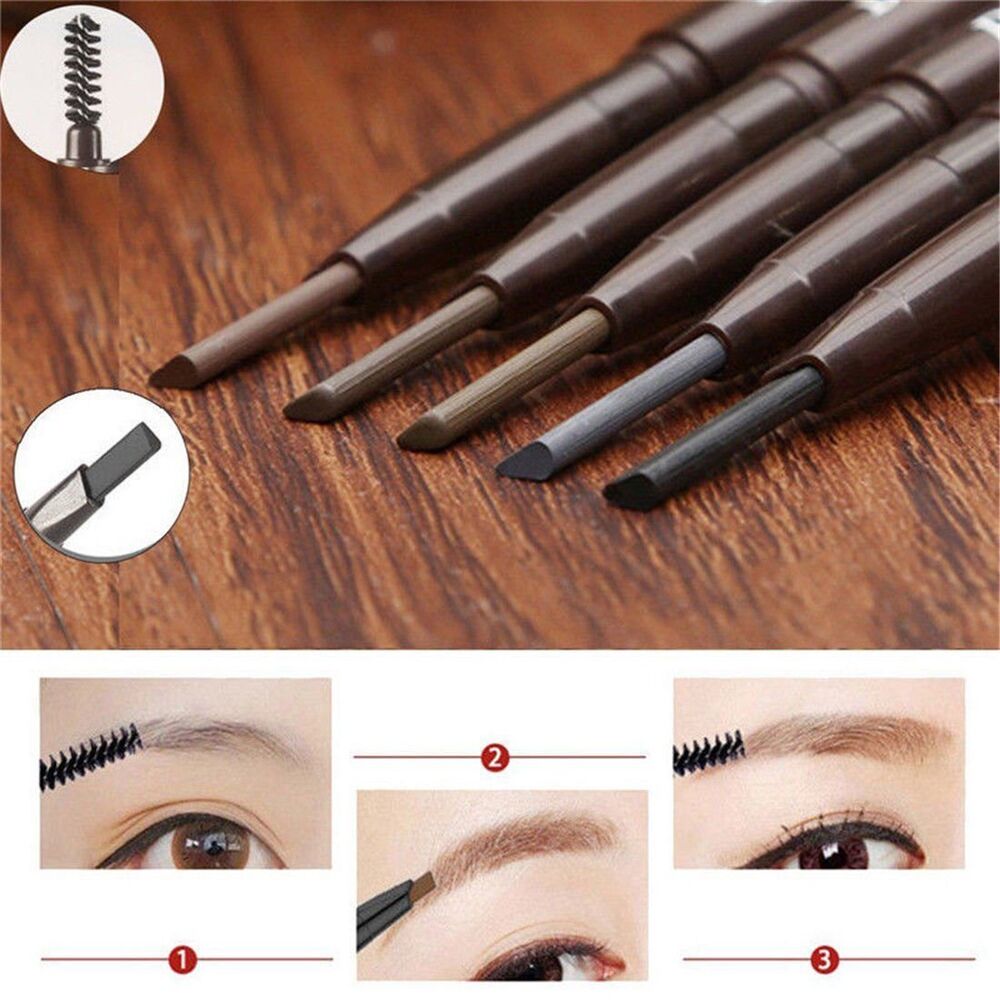 Waterproof Eyebrow Pencil Eye Brow Eyeliner Pen With Brush Makeup Cosmetic To#T