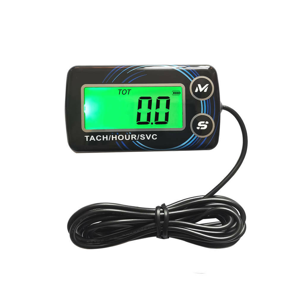 New Digital Display LCD Hour Meter Tachometer Timer With Backlight DJ-A01 XL